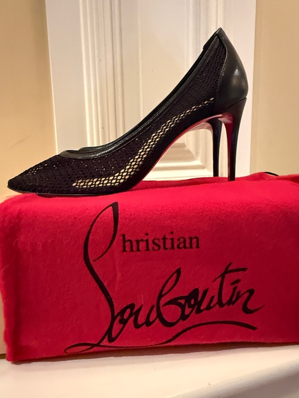 Louis Vuitton Filomena mesh heels